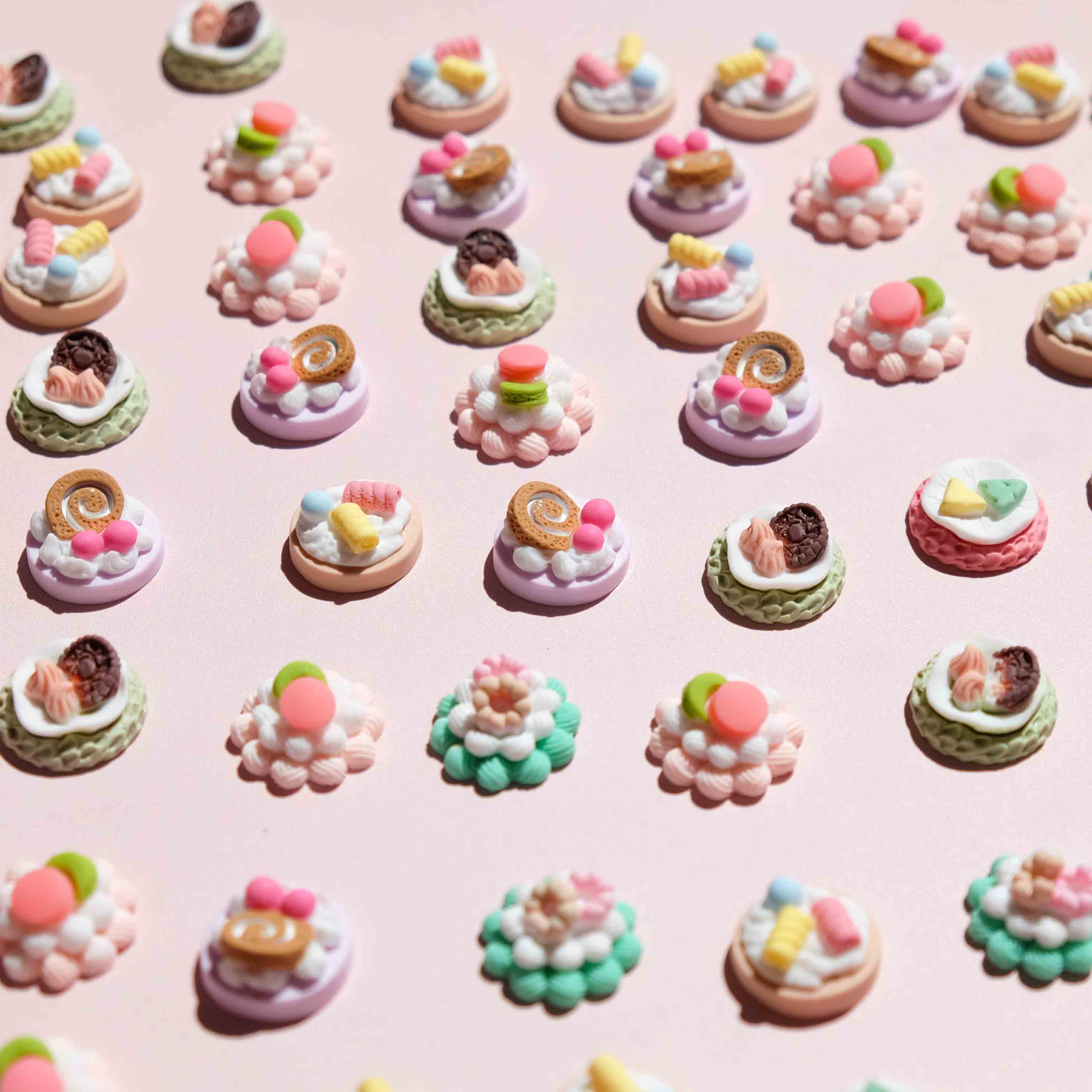 Moon Bunny - Wholesale Craft supplies - 3D Fruit Macaron Cakes (4 pcs)11