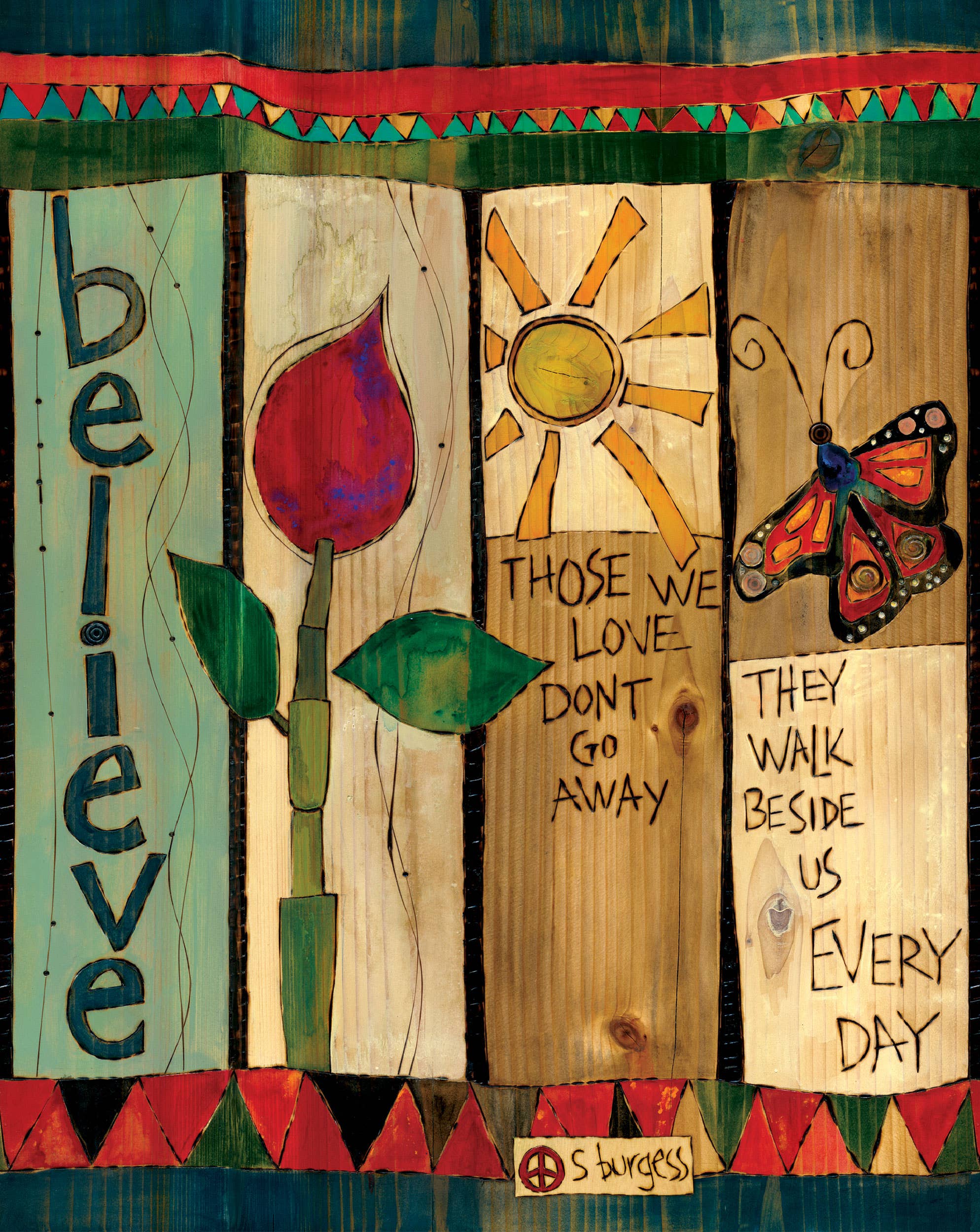 Studio M - Wholesale Garden/Lawn Stake - Believe 20" Art Pole2