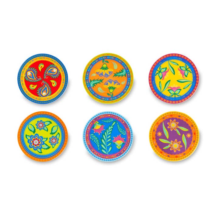 Set of 6 Excelsa Porcelain Appetizer Plates – Gipsy Soul for wholesale by Bergamaschi & Vimercati S.p.a.