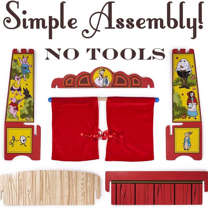 Chucklebox - Wholesale Puppet - Kids & Baby - Mother Goose's Tabletop Puppet Theater4