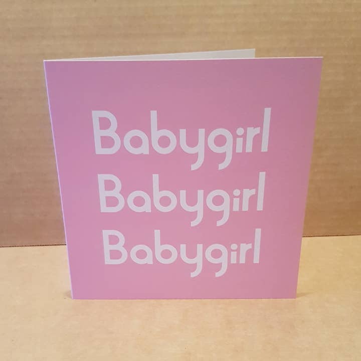 Babygirl Card for wholesale by Streetgreets