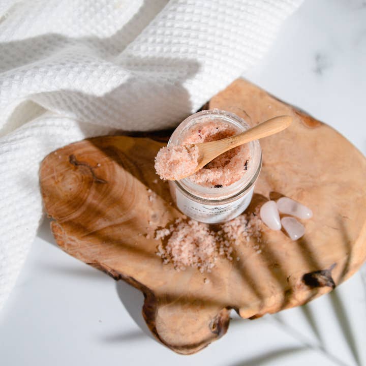 Self goddess - Wholesale Body Scrub/Exfoliant - Himalayan Rose and Hibiscus Body Scrub - Crystal Infused