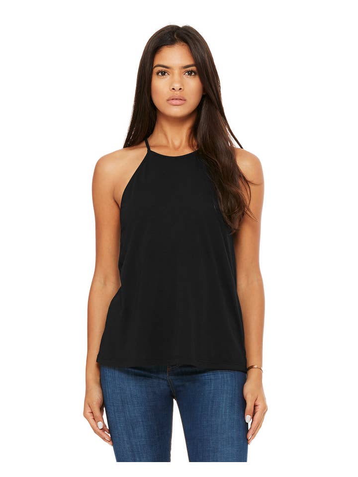 Total Apparel - Wholesale Tank Top - Women's - Bella + Canvas 8809 - Ladies' Flowy High Neck Tank1