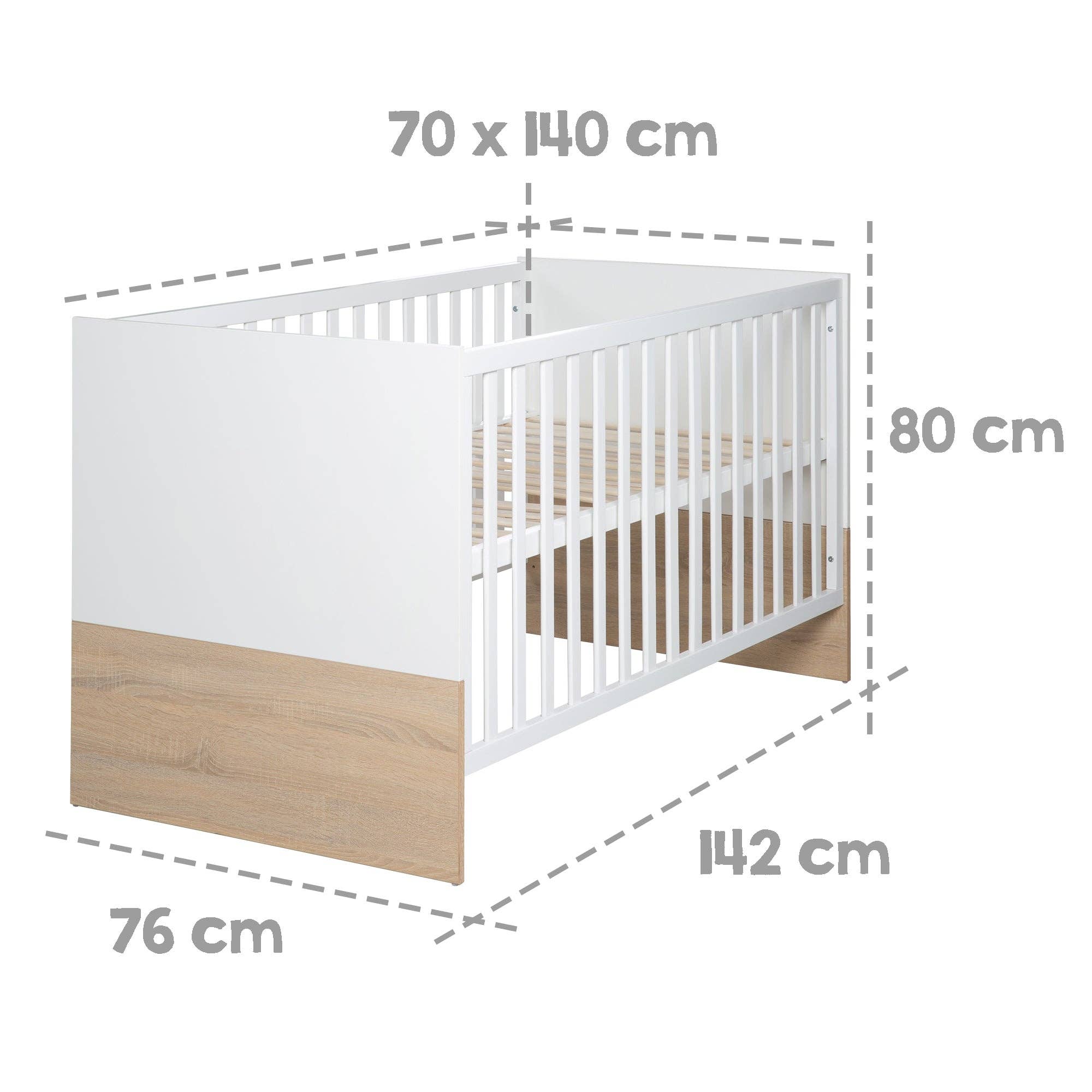 roba kids - Venta al por mayor Mueble de dormitorio - Set de muebles para niños 'Gabriella' de roba kids - 2 piezas: cama y cambiador8