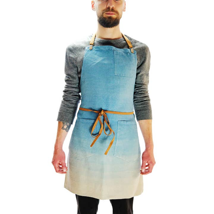 Tablier Patrizio - Indigo for wholesale by Maison Milan