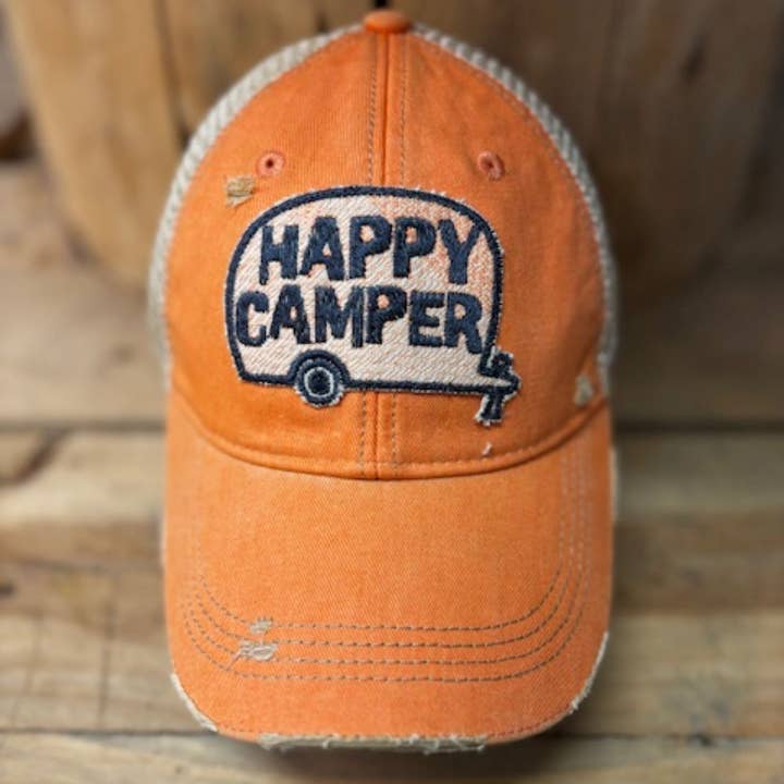 The Goat Stock - Wholesale Baseball Cap - Unisex - Happy Camper Hat2
