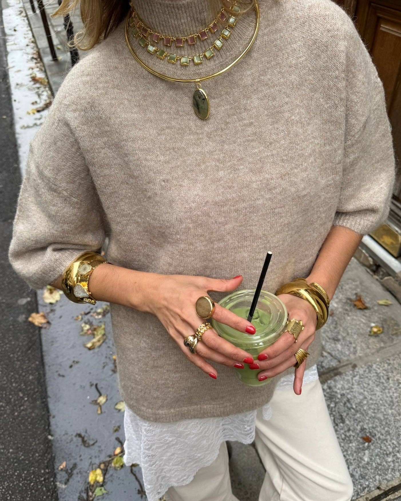 Woonder - Wholesale Choker/Collar - Green Amulet Choker6