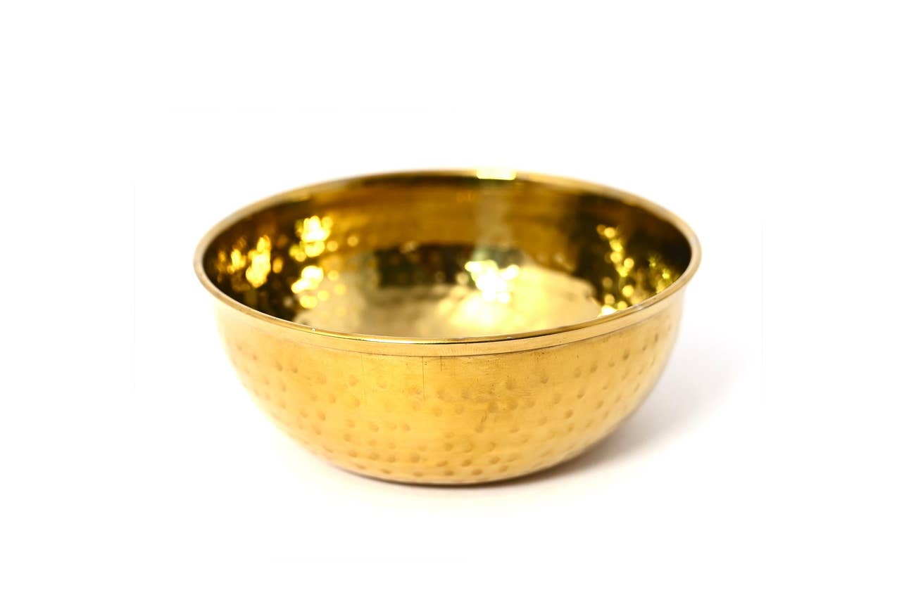 Verve Culture - Wholesale Serve Bowl - Dal Serving Bowl - Hammered Stainless Steel4