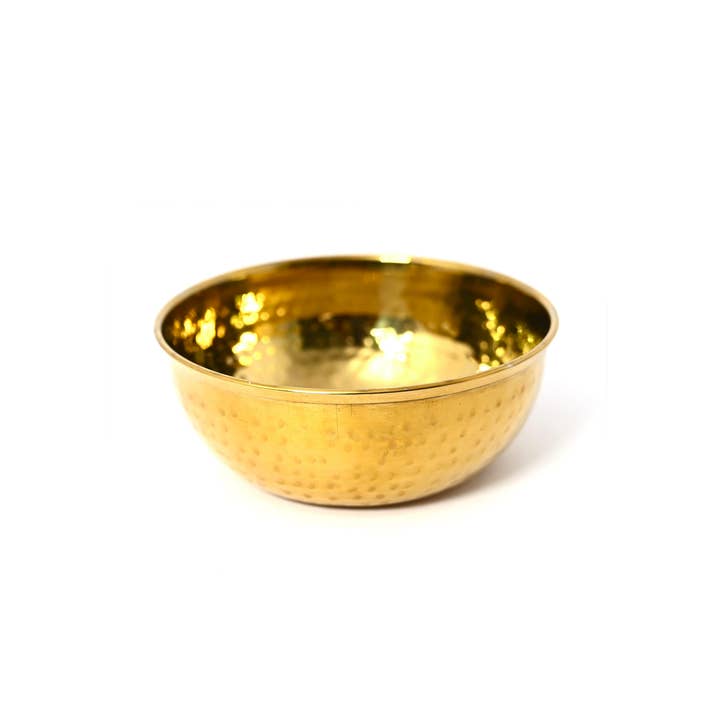 Verve Culture - Wholesale Serve Bowl - Dal Serving Bowl - Hammered Stainless Steel4