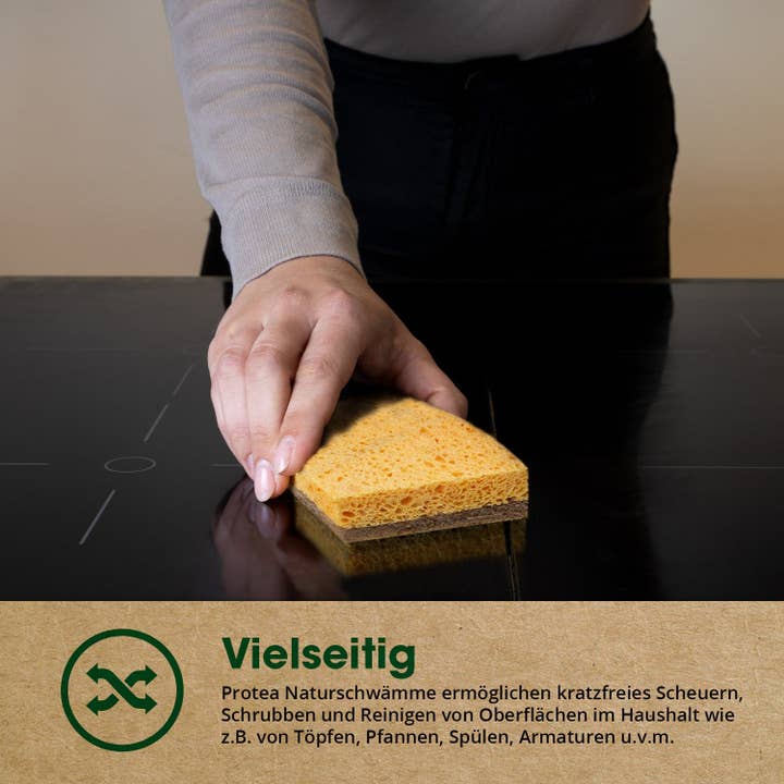 PROTEA – Großhandel Küchenhandtuch – Küchen Starter-Set: Nachhaltige Mikrofasertücher, 2x Öko-Spü