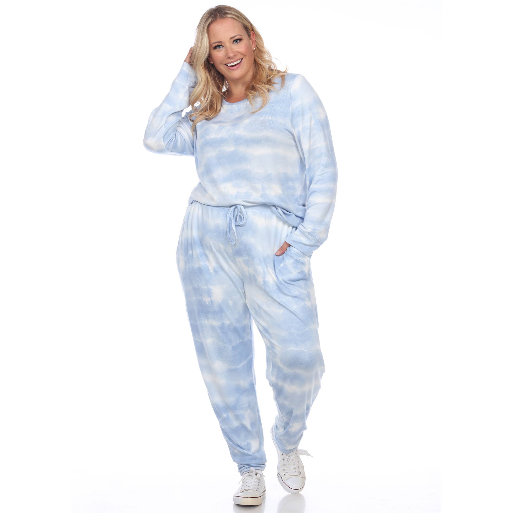 WHITE MARK – Großhandel Loungewear-Set – Damen – 2-teiliges Lounge-Set in Übergröße16