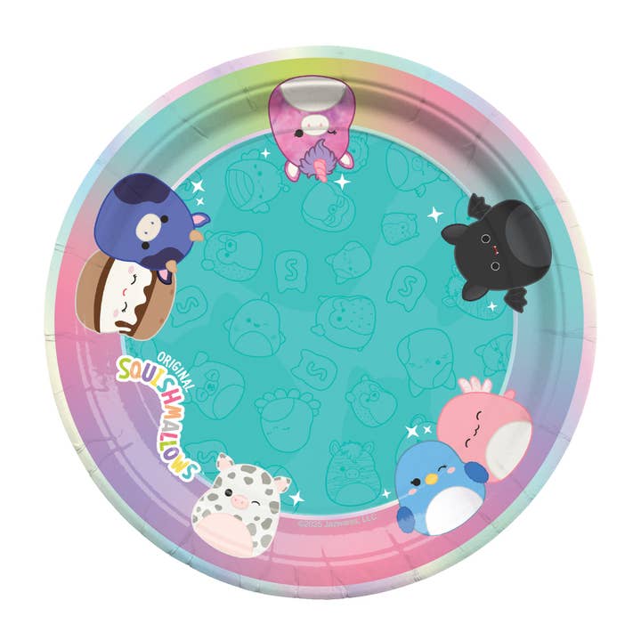 Squishmallows Plates 7in - Squishmallows Party Decorations for wholesale by Treasures Gifted