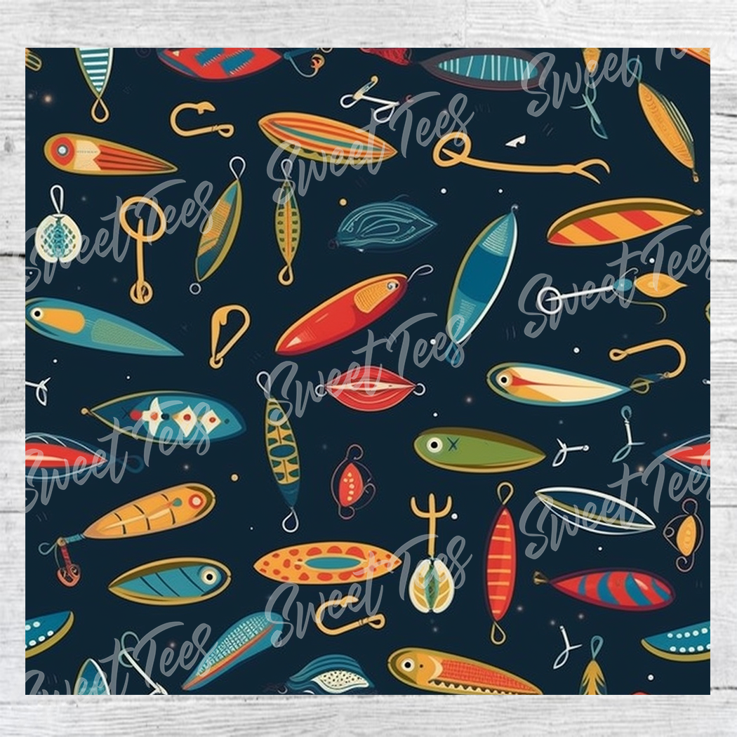 Sweet Tees - Wholesale Insulated Mug/Tumbler - Fishing Lures Dad Father Sublimation Tumbler 20oz 30oz1