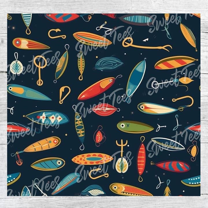 Sweet Tees - Wholesale Insulated Mug/Tumbler - Fishing Lures Dad Father Sublimation Tumbler 20oz 30oz1