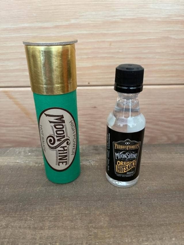Fairhope Favorites, Inc. - Wholesale Hot Sauce - Large Shotgun Shells W/Original & Bourbon Mini Hot Sauce 2