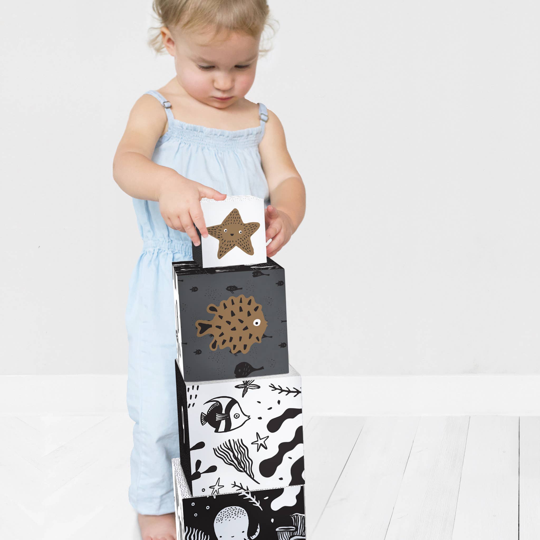 Wee Gallery - Wholesale Stacking Game - Nesting Blocks - Ocean Animals3