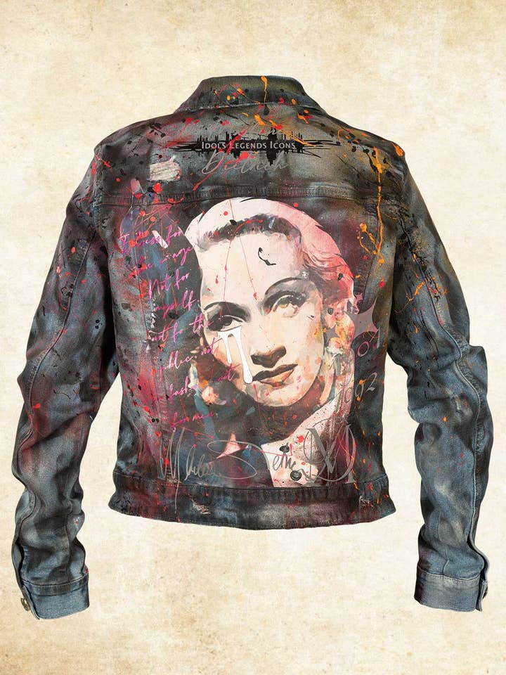 Chaqueta vaquera Hombre Marlene Dietrich para venta al por mayor de Idols Legends Icons