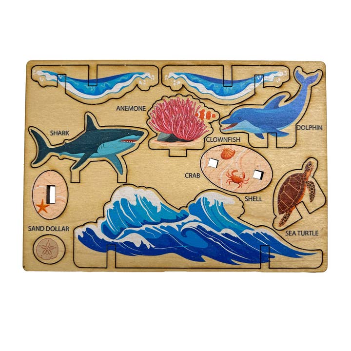 Channel Craft - Wholesale Wood Toy - Kids - Play-Wood Pop-Outs - Deep Blue Discovery2