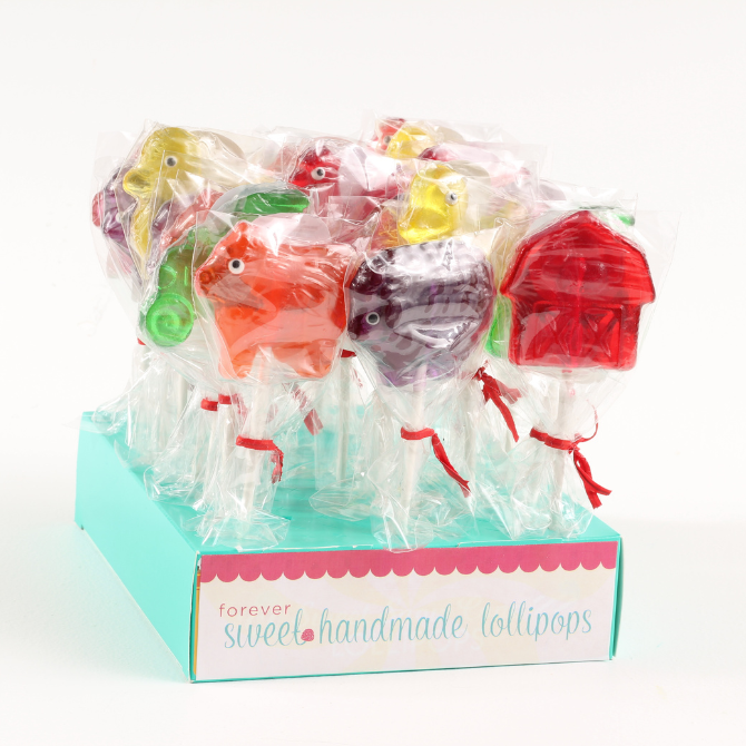 Coblentz Chocolate Company - Wholesale Lollipop - Barnyard Lollipop Mix, 1 - 1.5 oz1