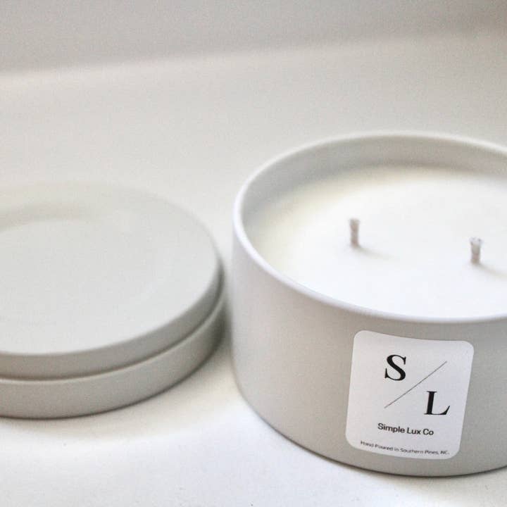 6 Oz resor tenn ljus för wholesale av simple lux company