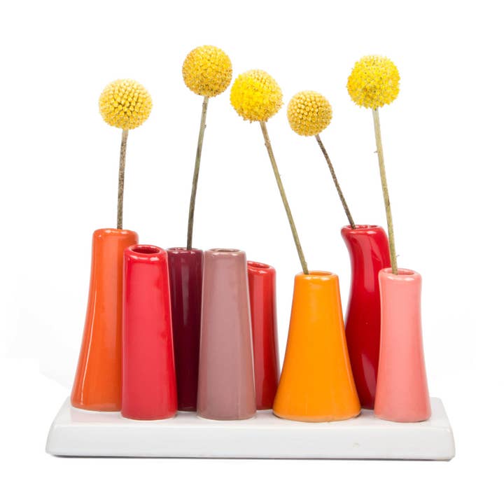 Pooley Colorful Floral Vase Arrangement Bud Vase for wholesale by Chive UK