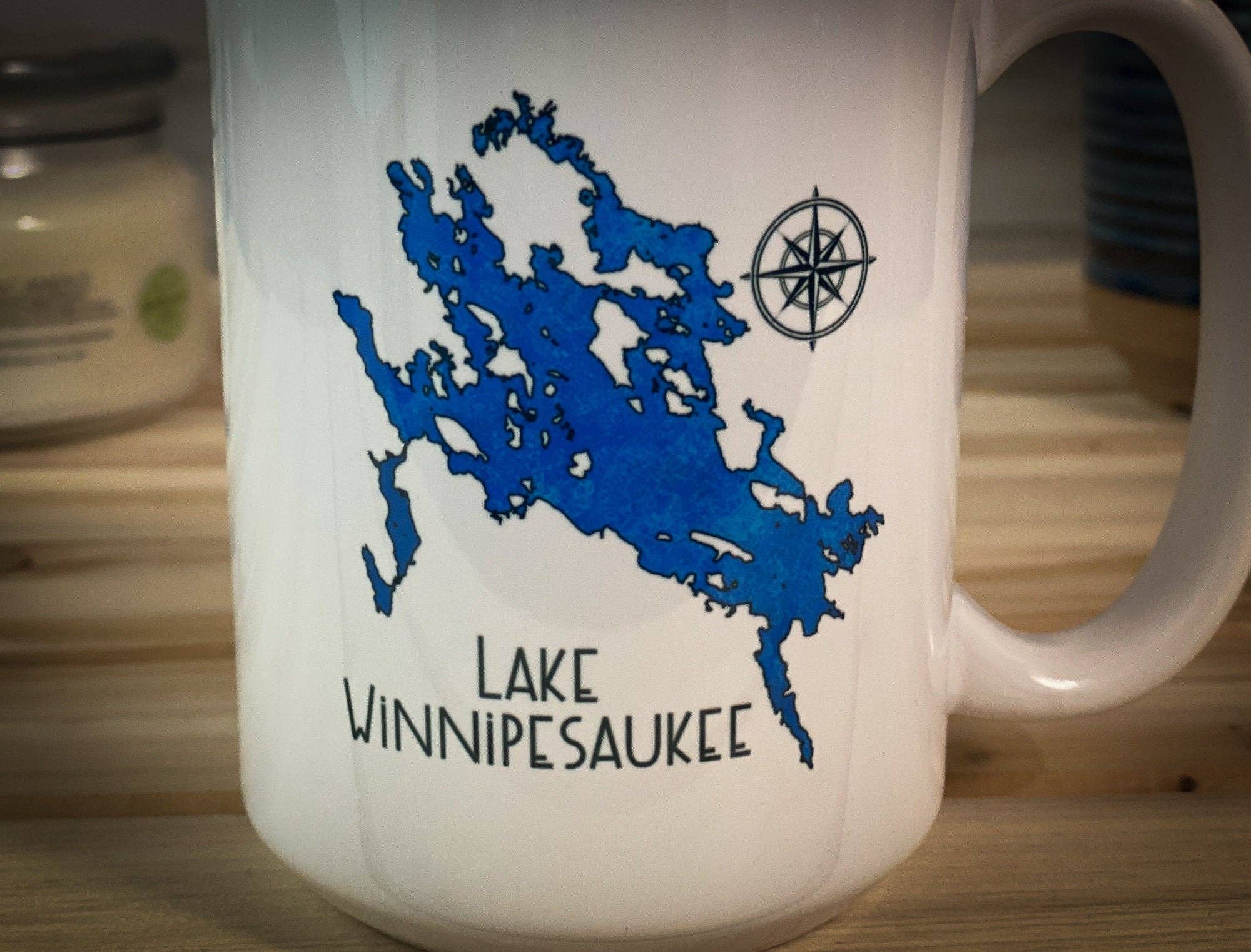 Adirondack Etching LLC - Wholesale Coffee Mug - Lake Outline - Ceramic Mug -  15oz Capacity5