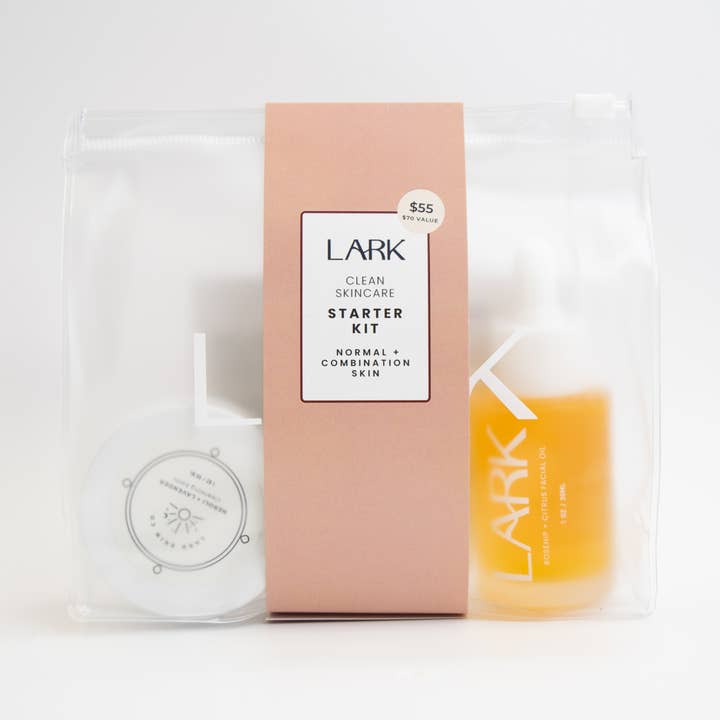 Clean Skincare Starter Kit: Normal+ combinatie voor wholesale door LARK Skin Co.
