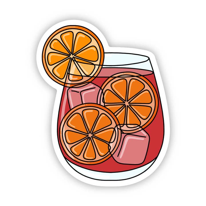 Big Moods - Wholesale Sticker - Sangria Cocktail Sticker1