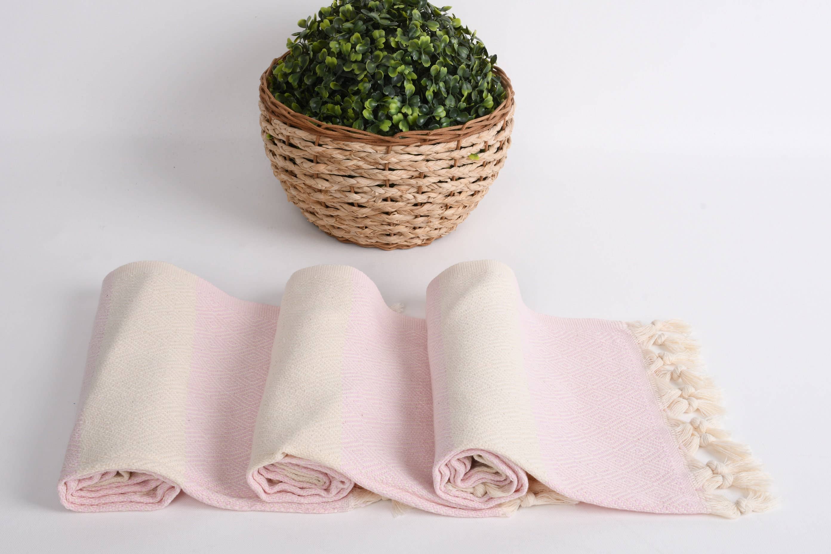 Organic Turkish Towels - Vente Essuie-mains - Serviette de main turque, élégant peshkir à motif diamant pour mariages8