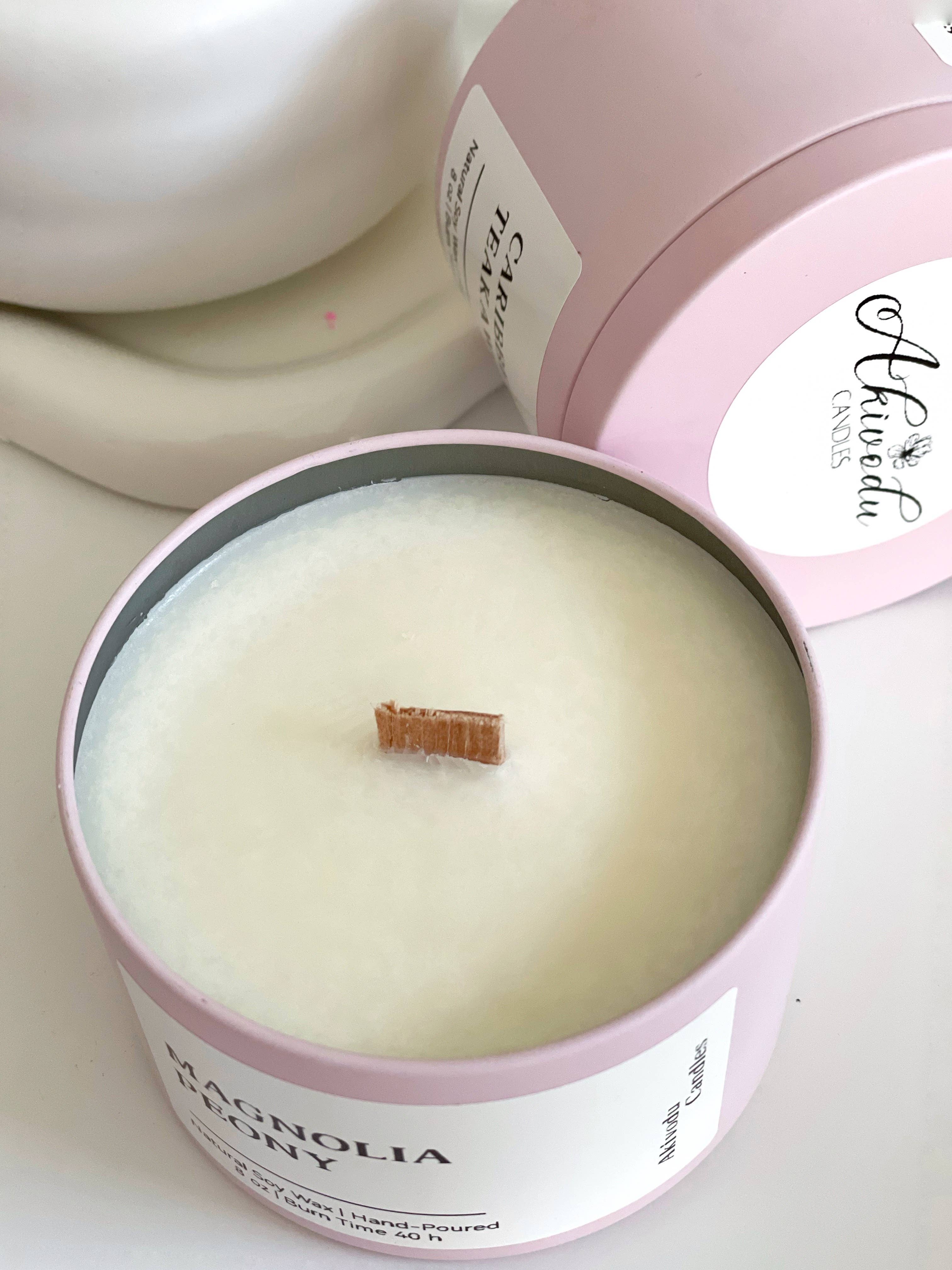 Akivodu Candles - Venta al por mayor Vela aromática de viaje - Vela de Madera de Primavera 8 oz - Múltiples Aromas de Primavera2