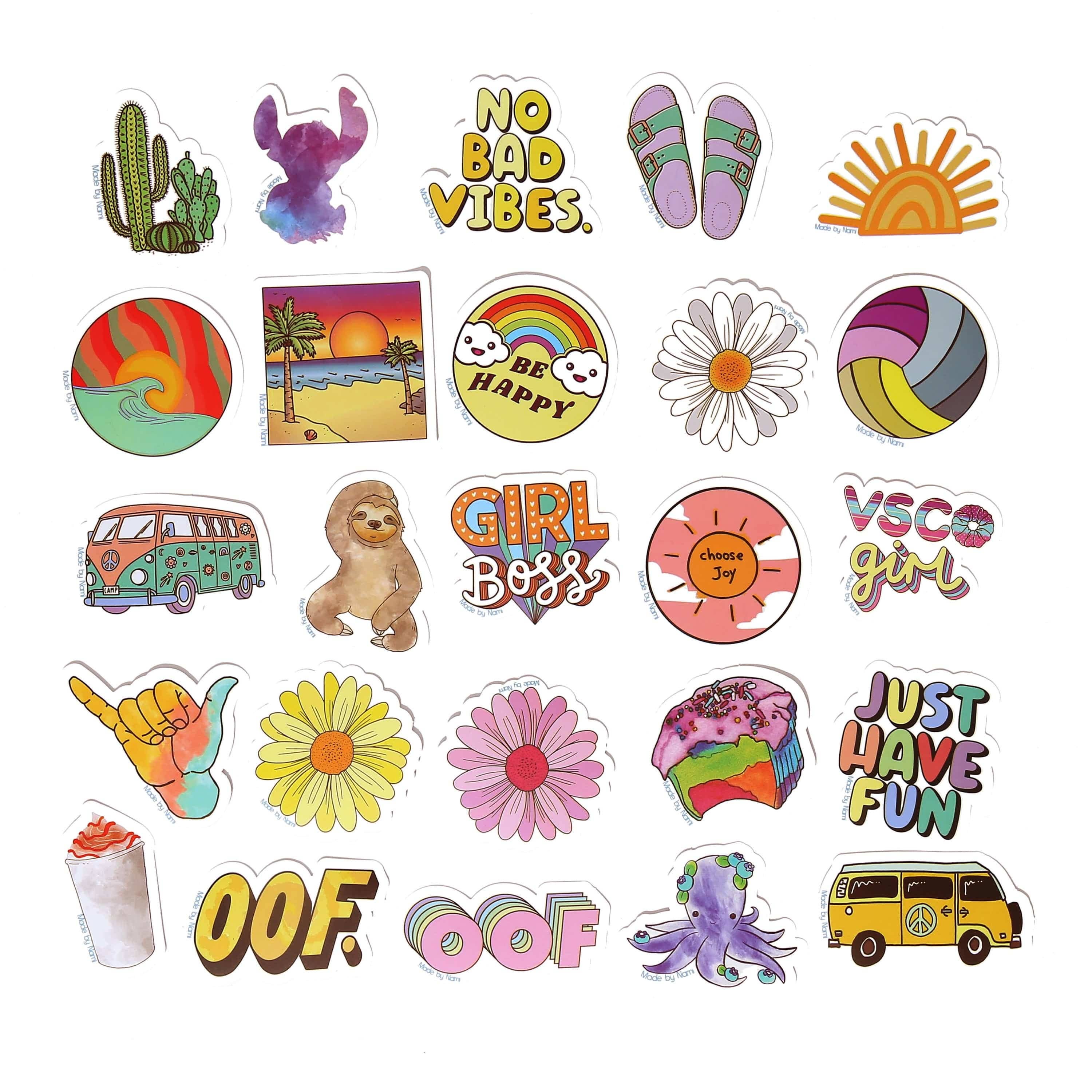 Made By Nami - Wholesale Sticker - Surfer Sticker Set - Beach1