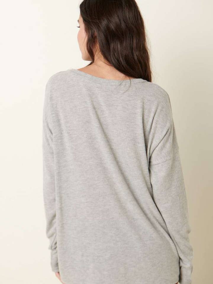 mittoshop - Wholesale Gebreide top - Dames - T10222-GEBORSTELD HACCI GEBREIDE TOP MET V-HALS10