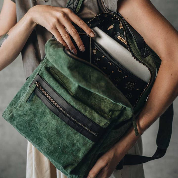 Vegan Leather Co – Großhandel Rucksack – Damen – Rebel | Forrest Kaktus Leder