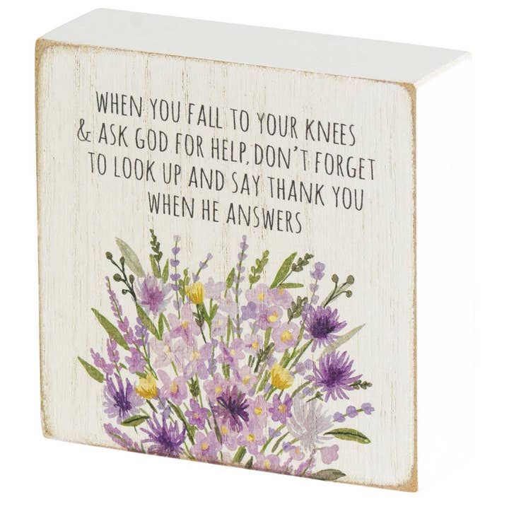 Tabletop Plaque When You Fall To Your 3h for wholesale by Magnolia