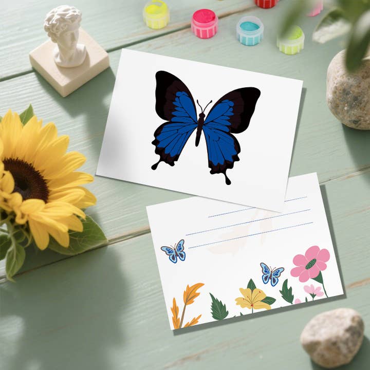 Butterfly Beauties Postcard Paint Kit for wholesale by Paint Your Numbers