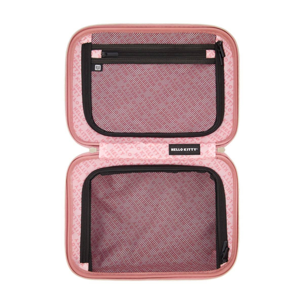 FUL Luggage (Concept One) – wholesale Make-up/cosmetic bag – Hello Kitty Pink Molded Carry-on Train Case8