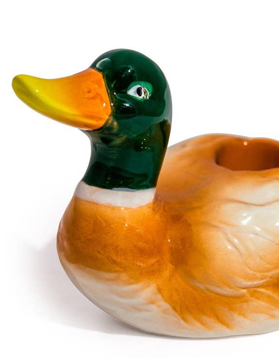 McGowan & Rutherford Ltd - Wholesale Candle Holder - Mallard Duck Ceramic Candle Holder2