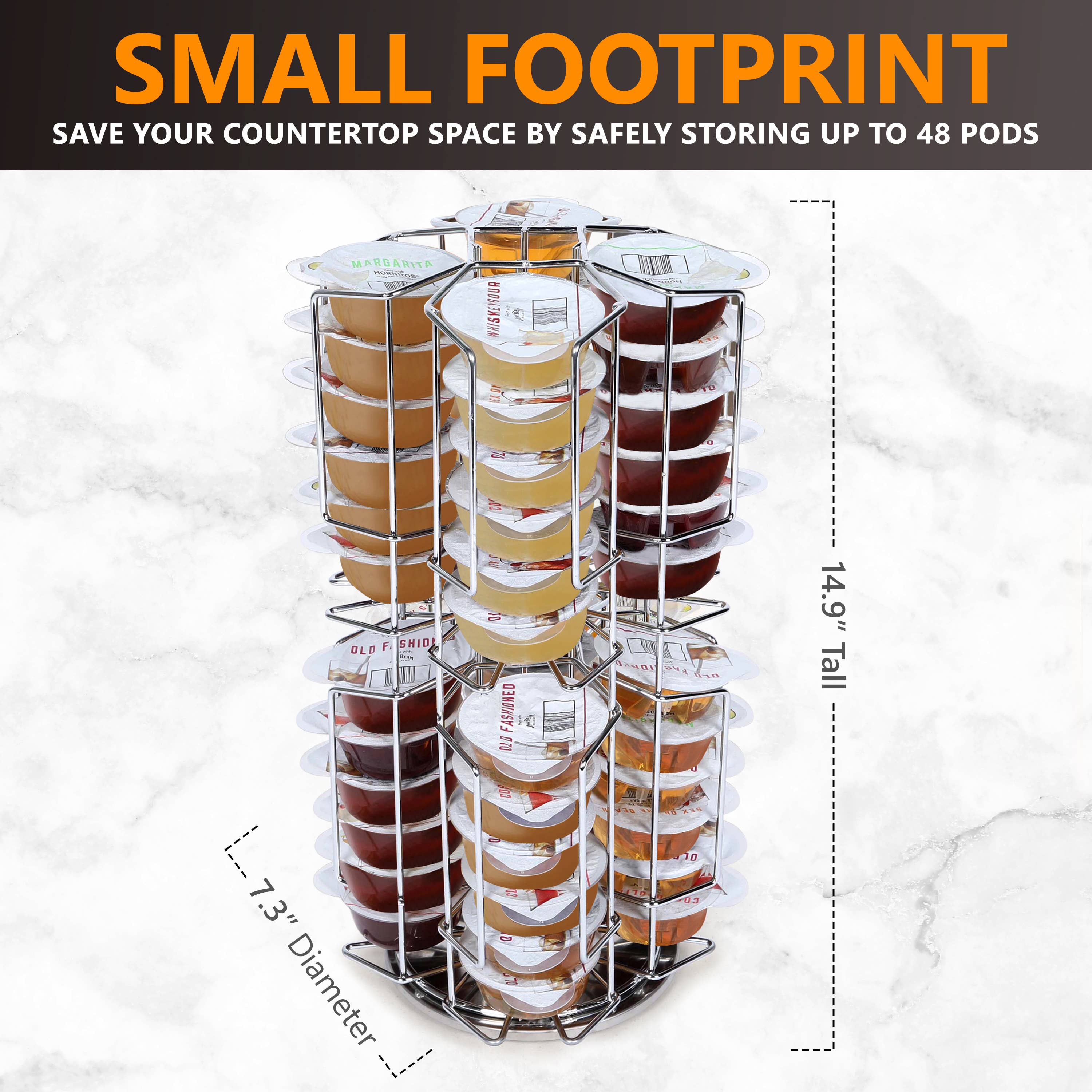 KSESTOR - Wholesale Kitchen Storage/Organizer - Storage Carousel for Bartesian Capsules - Holds 48 Pods 2