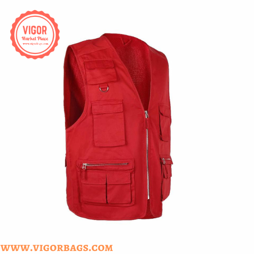 VIGOR – wholesale Outerwear Vest - Men’s – Comfort vest Safari Fishing Travel Photo Cargo Vest Jacket Multi Pockets - MOQ 10 Pcs4