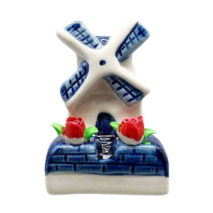 European Heritage Gifts - Wholesale Magnet - Novelty Windmill With Tulips Magnets0