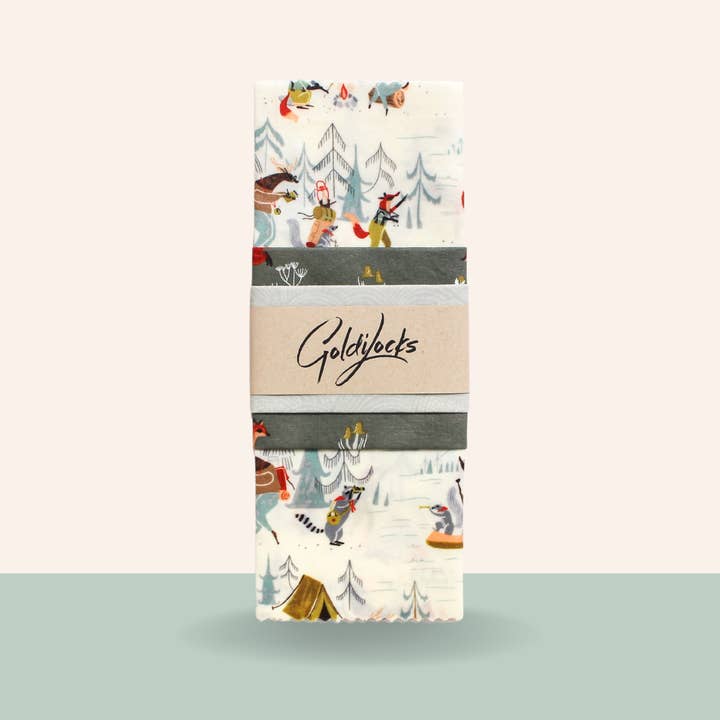 Goldilocks Goods - Wholesale Food storage wrap/bag - Reusable Beeswax Food Wraps: Furry Friends Set of 35