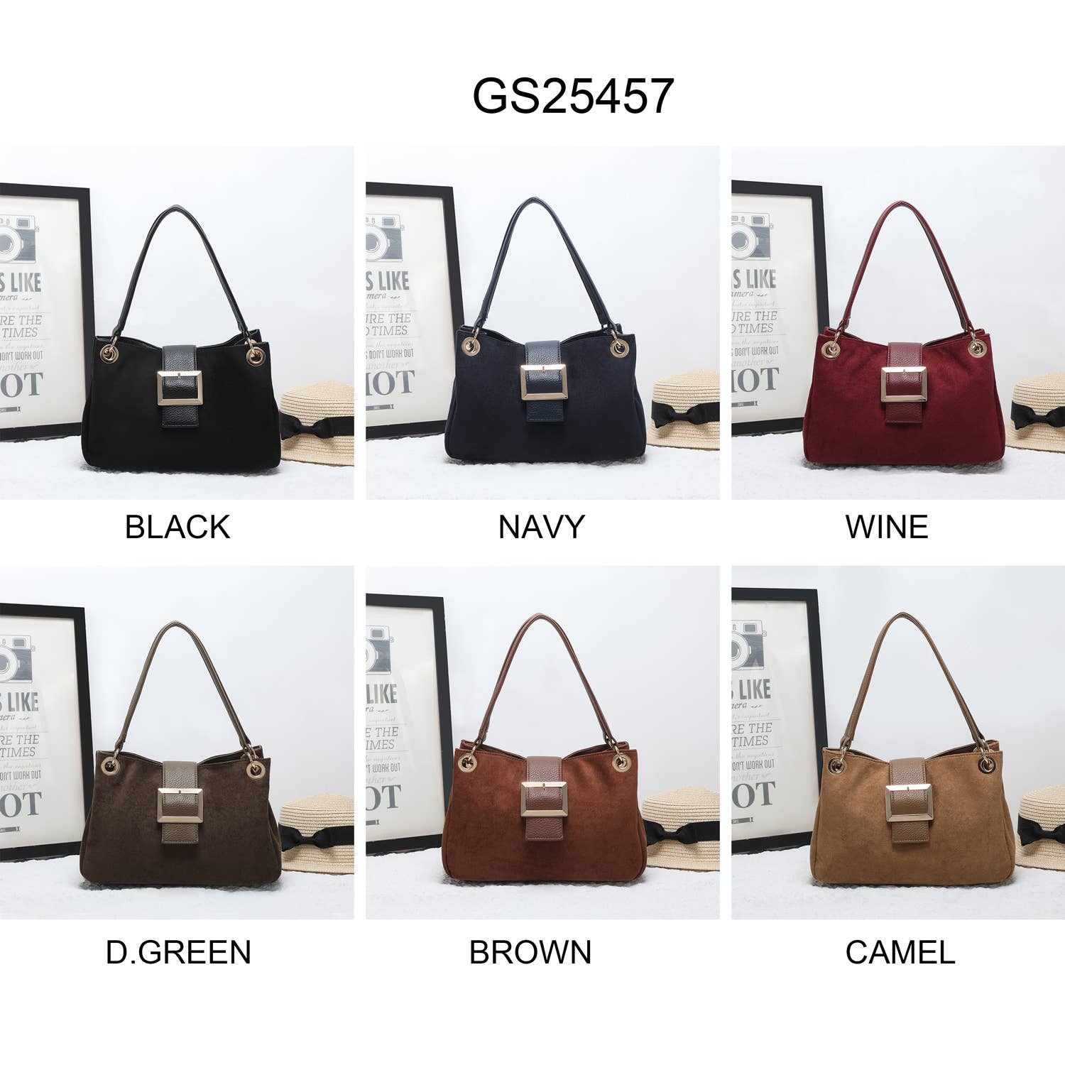 House of Milano - Wholesale Schoudertas - Dames - 25457 Vegan Suède Schoudertas8