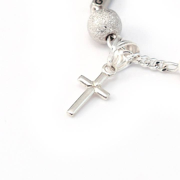 Bracciale prezioso in argento sterling con madreperla for wholesale by Ghirelli Rosaries