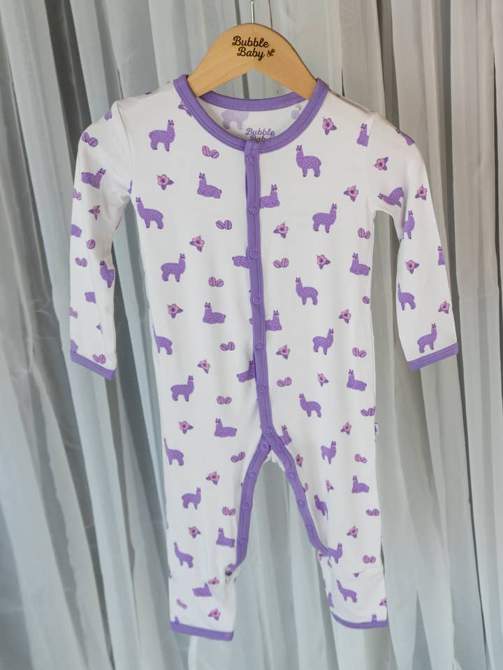 Llama | Snap Romper for wholesale by Bubble Baby
