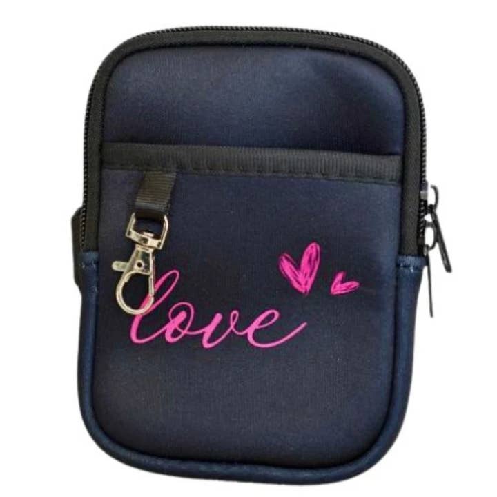 Svart påse med rosa kärlekstext för wholesale av Hjertelig