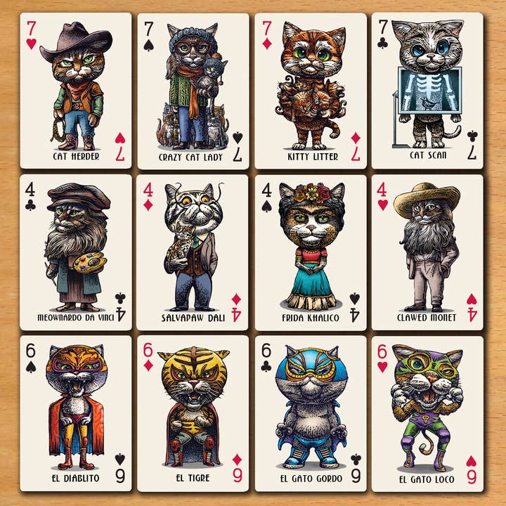 ChetArt - Wholesale Playing Cards - Cat's Meow Playing Cards4