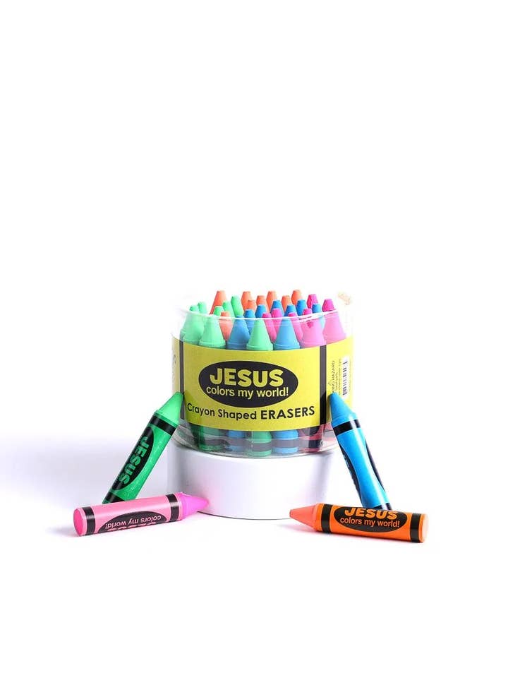 Eraser Jesus Colors My World - Pack of 36 and other Purchase Wholesale my fun colors. Free Returns & Net 60 Terms on Faire trending on Faire.
