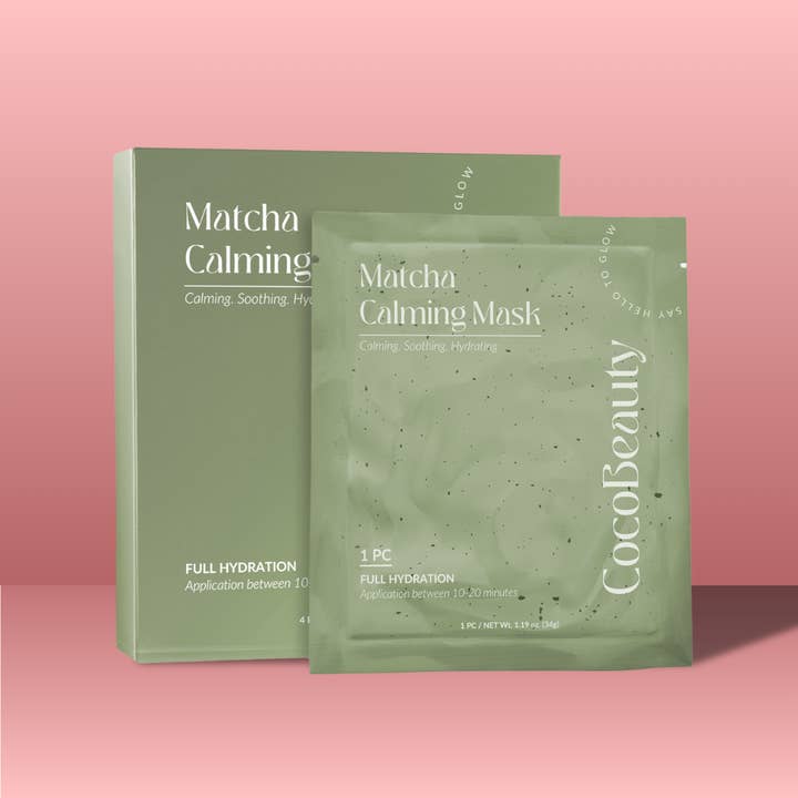 Matcha Beruhigungsmaske für den Großhandel von CocoBeauty