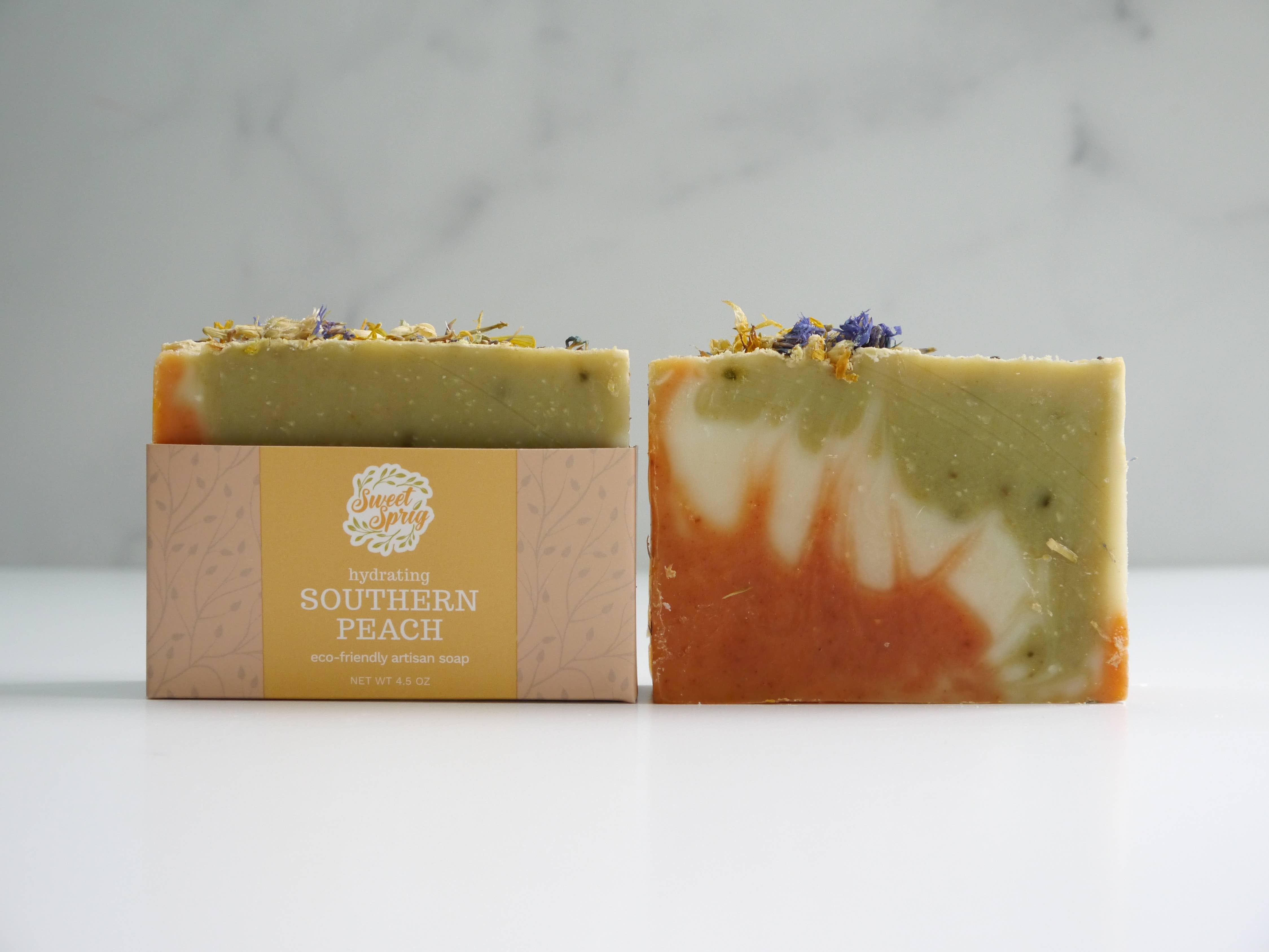 Sweet Sprig - Wholesale Bar Soap - Southern Peach Artisan Soap Bar2