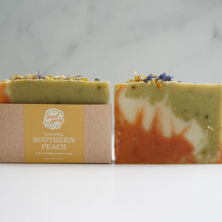 Sweet Sprig - Wholesale Bar Soap - Southern Peach Artisan Soap Bar2